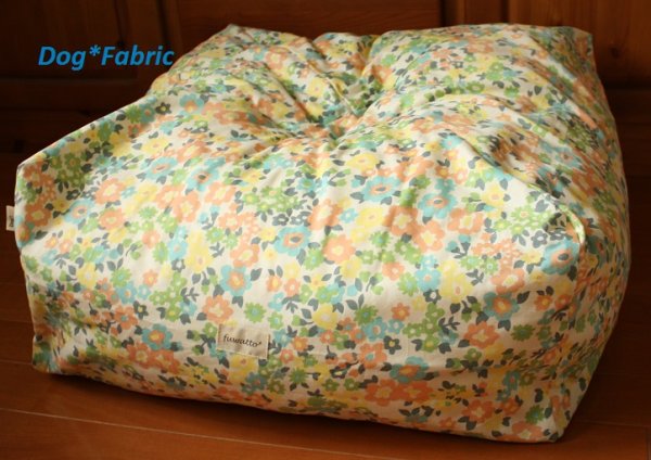 画像2: “fuwatto*”クッションカバー（candy flower〜green〜） (2)