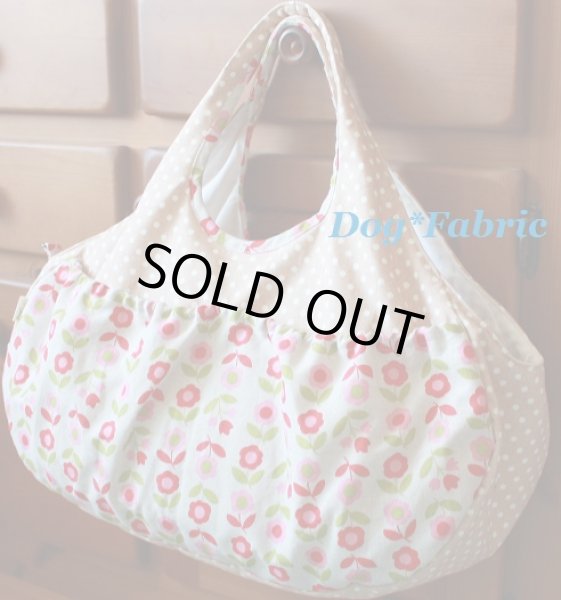 画像2: ふわころ*キャリー（mocha dot& pop flower） (2)