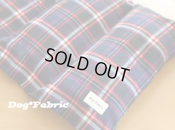 画像1: fuwa＊moco*クッションマットカバー（AW/navy tartan check） (1)