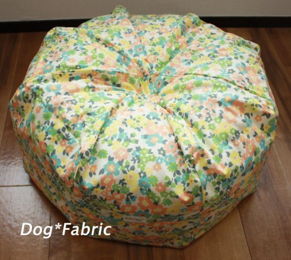 画像4: “fuwatto*”クッションカバー（candy flower〜green〜） (4)