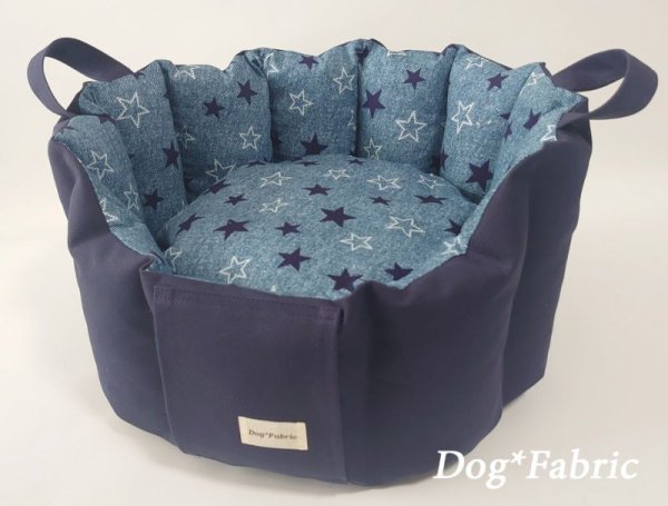 画像1: fuwafuwa*Cuddler（navy×denim star）=Sサイズのみ= (1)