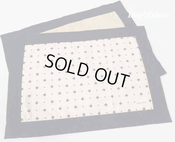 画像1: ふんわり*カフェマット（アリスブラック)=タオルケット生地仕様= (1)