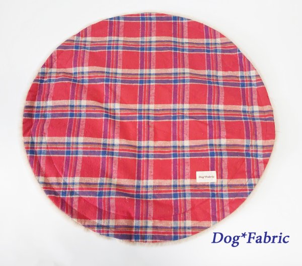 画像2: Smile Cafemat(red tartancheck)=ラビットフェイクファー仕様= (2)