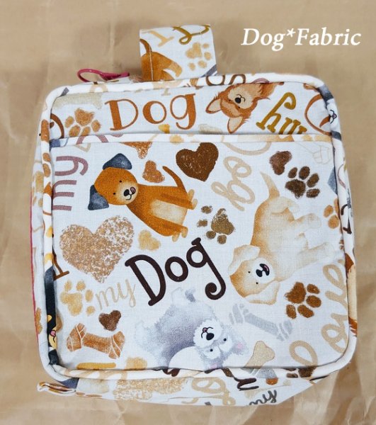 画像4: スクエアマナーポーチ(Dog　Love）=ご予約受付中＝ (4)