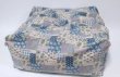 画像2: “fuwatto*”クッションカバー（patchwork flower&check blue) (2)