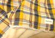 画像1: ボアブランケット（マスタード×ネイビーチェック）〜2サイズ〜 (1)