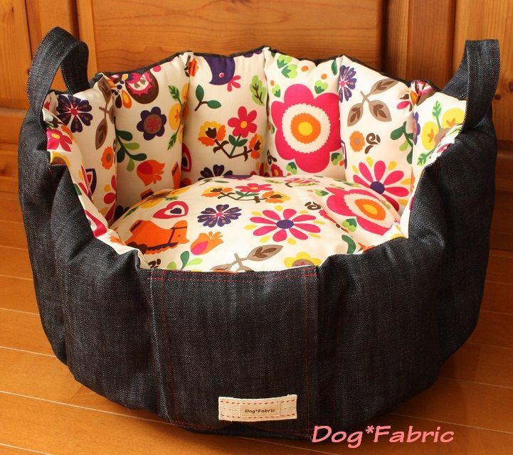 fuwafuwa*Cuddler★定番デニム×ポルカ柄★再入荷